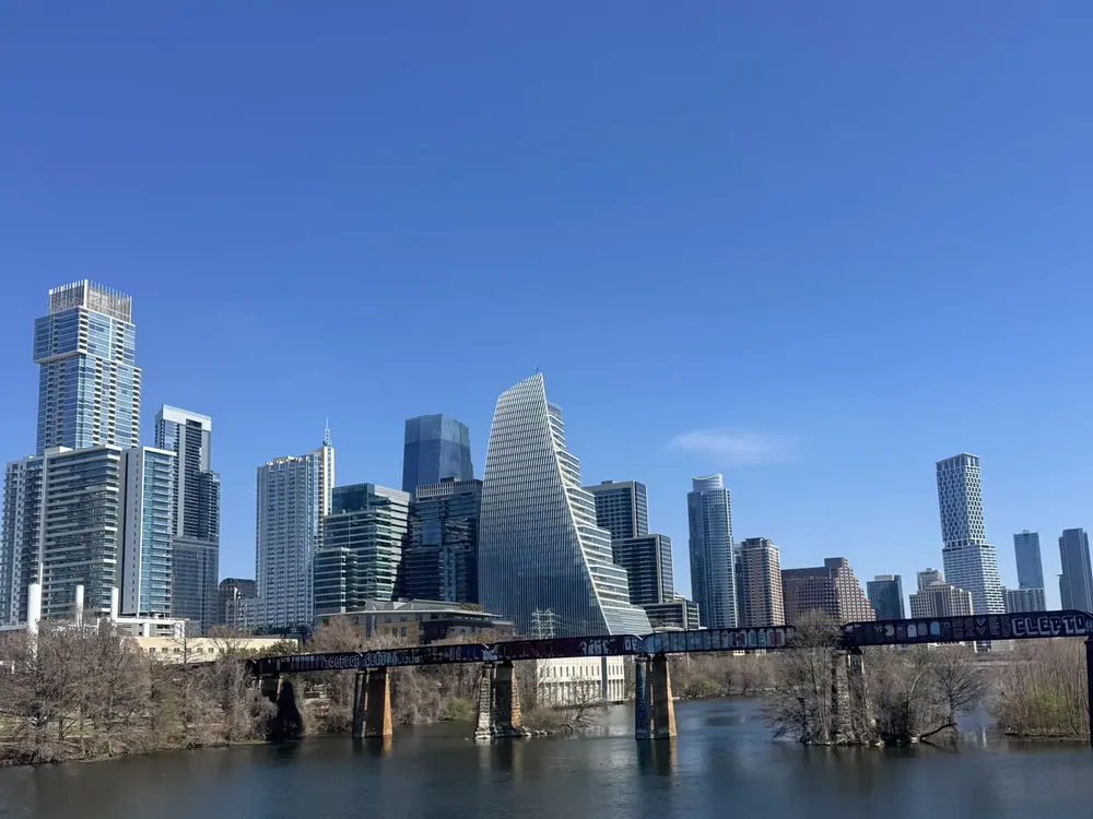 Downtown Austin skyline over Lady Bird Lake